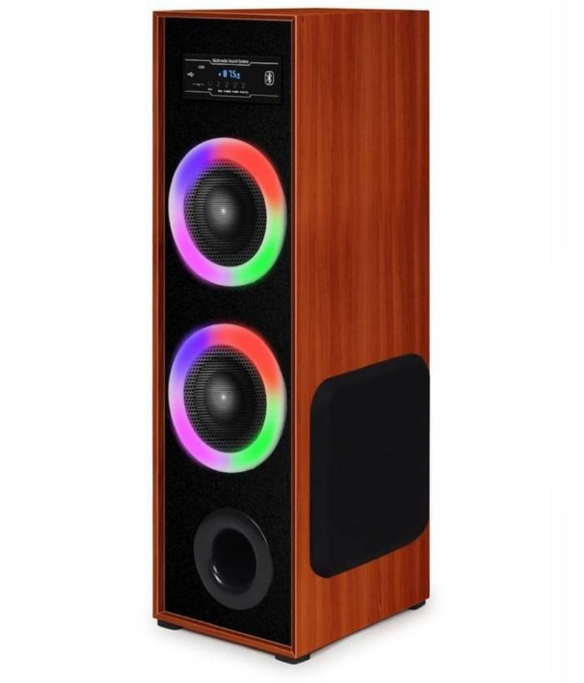     			Neo BIG BASS TOWER 120 W Bluetooth Speaker Bluetooth V 5.3 with USB Playback Time 24 hrs Brown