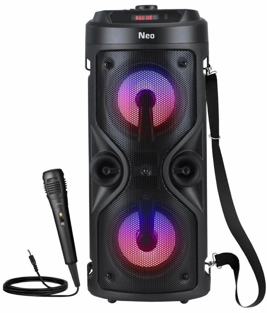     			Neo KARAOKE MIC TOWER 60 W Bluetooth Speaker Bluetooth V 5.3 with USB Playback Time 6 hrs Assorted