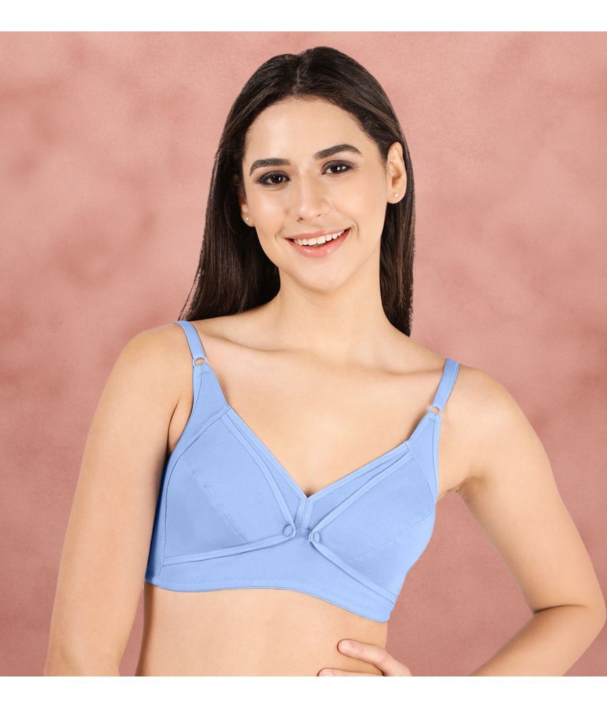     			Susie Pack of 1 Cotton Blend Non Padded Everyday Bra For Women ( Blue )