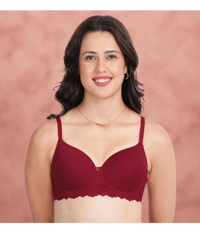     			Susie Pack of 1 Nylon Lightly Padded Everyday Bra For Women ( Red )