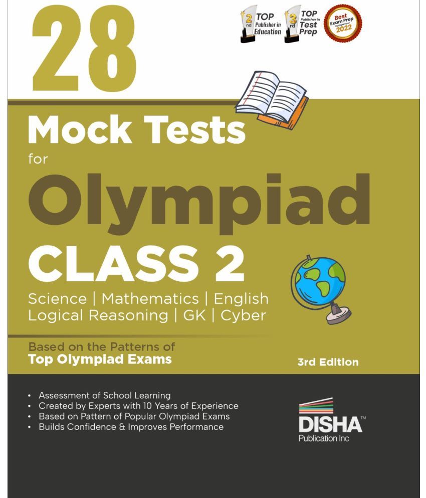     			28 Mock Test Series for Olympiads Class 2 Science, Mathematics, English, Logical Reasoning, GK & Cyber 3rd Edition