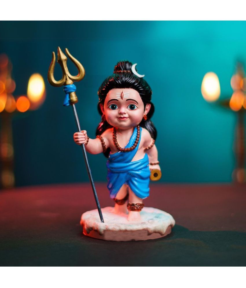     			Awesome Craft Resin Lord Shiva Idol ( 11 cm )