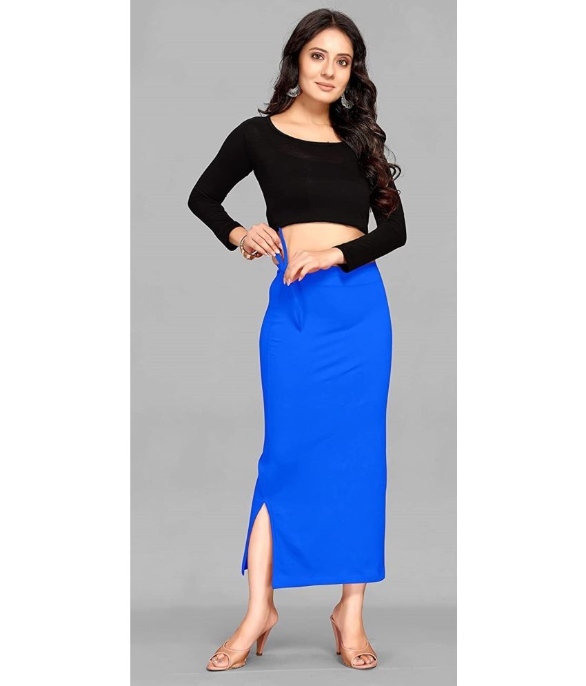     			DELTIN HUB Blue Lycra Petticoat - Single