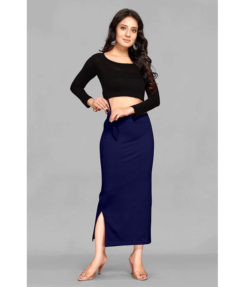     			DELTIN HUB Navy Lycra Petticoat - Single