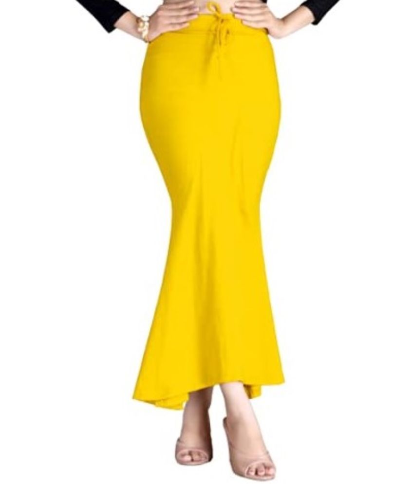     			DELTIN HUB Yellow Lycra Petticoat - Single