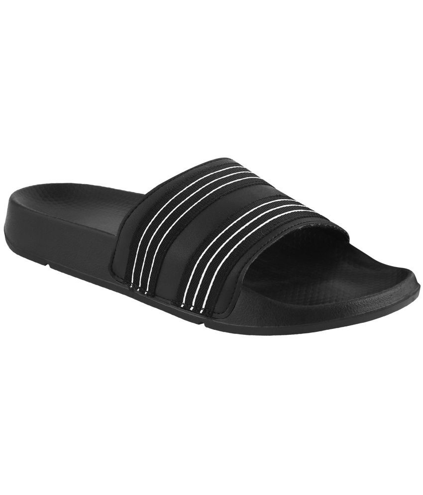     			Trulite Black Men's Slide Flip Flop