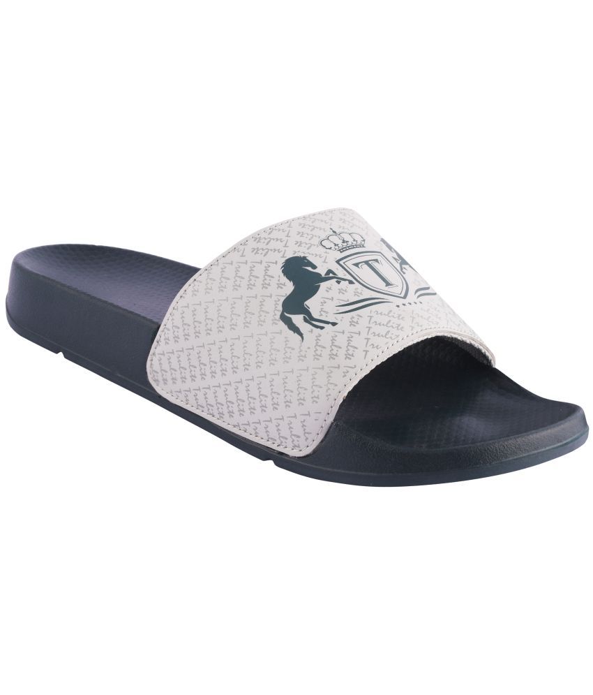     			Trulite Grey Men's Slide Flip Flop