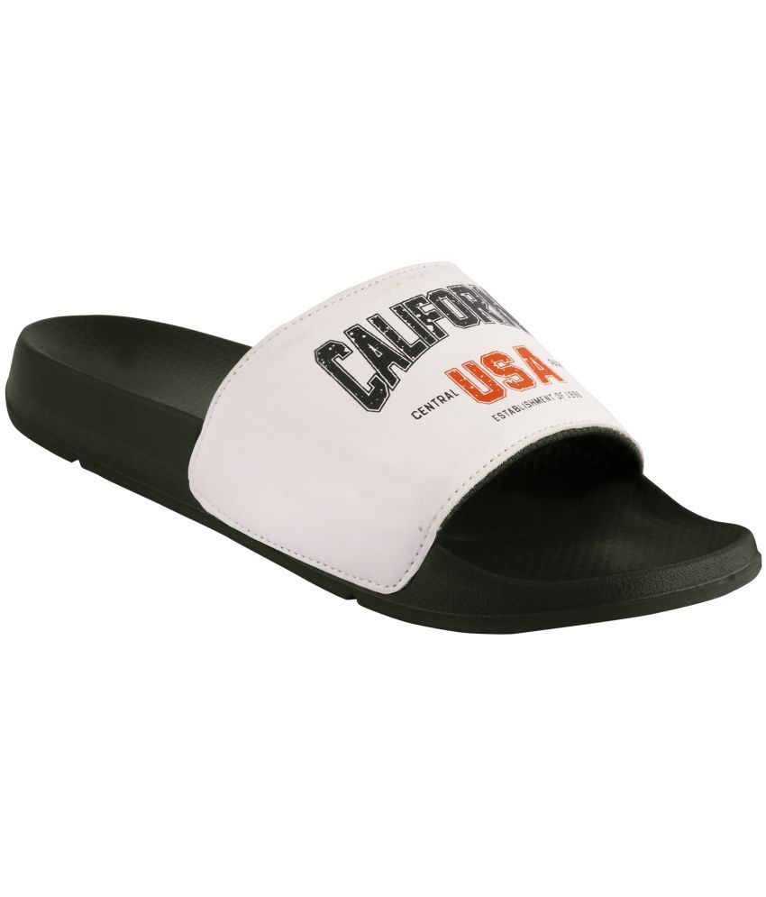     			Trulite White Men's Slide Flip Flop