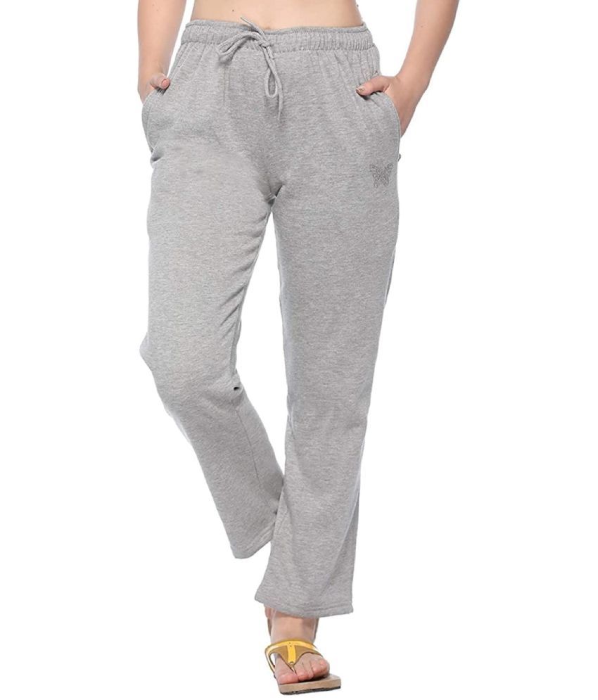     			Whyme Fashion Grey Cotton Women's Outdoor & Adventure Trackpants ( Pack of 1 )