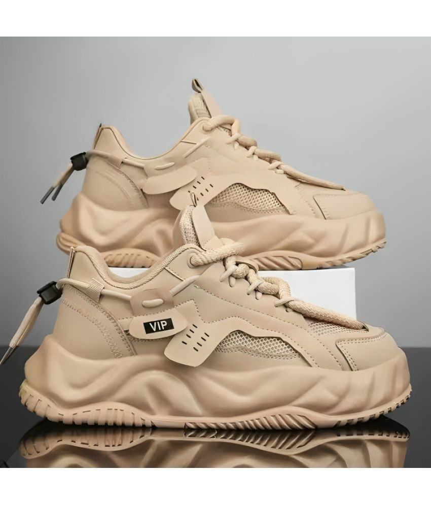     			Akiko VIP Beige Men's Sneakers