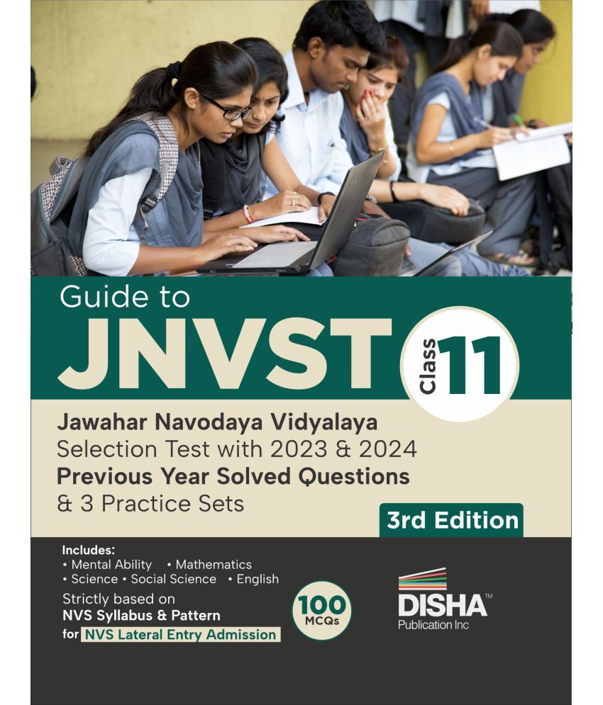     			Guide to JNVST Class 11 Jawahar Navodaya Vidyalaya Selection Test with 2023 & 2024 Previous Year Solved Questions & 3 Practice Sets 3rd Edition | Late