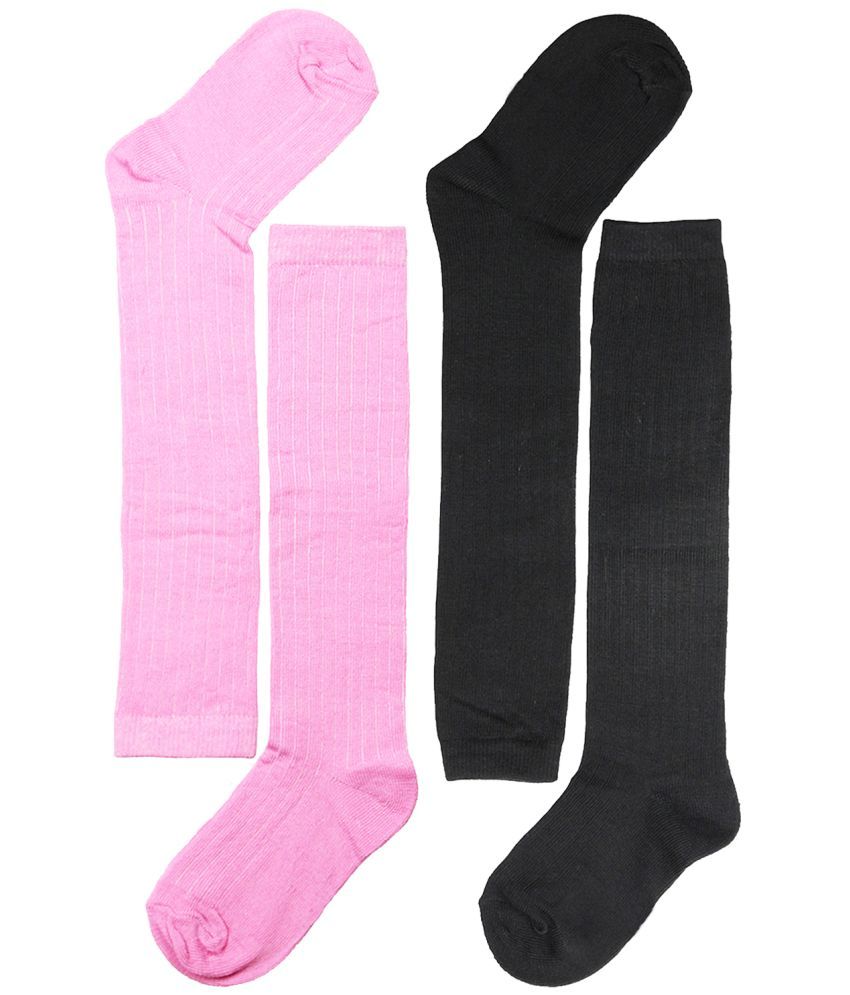     			Neska Moda Pack of 2 Unisex for Baby Cotton Full Length Socks ( Multi )