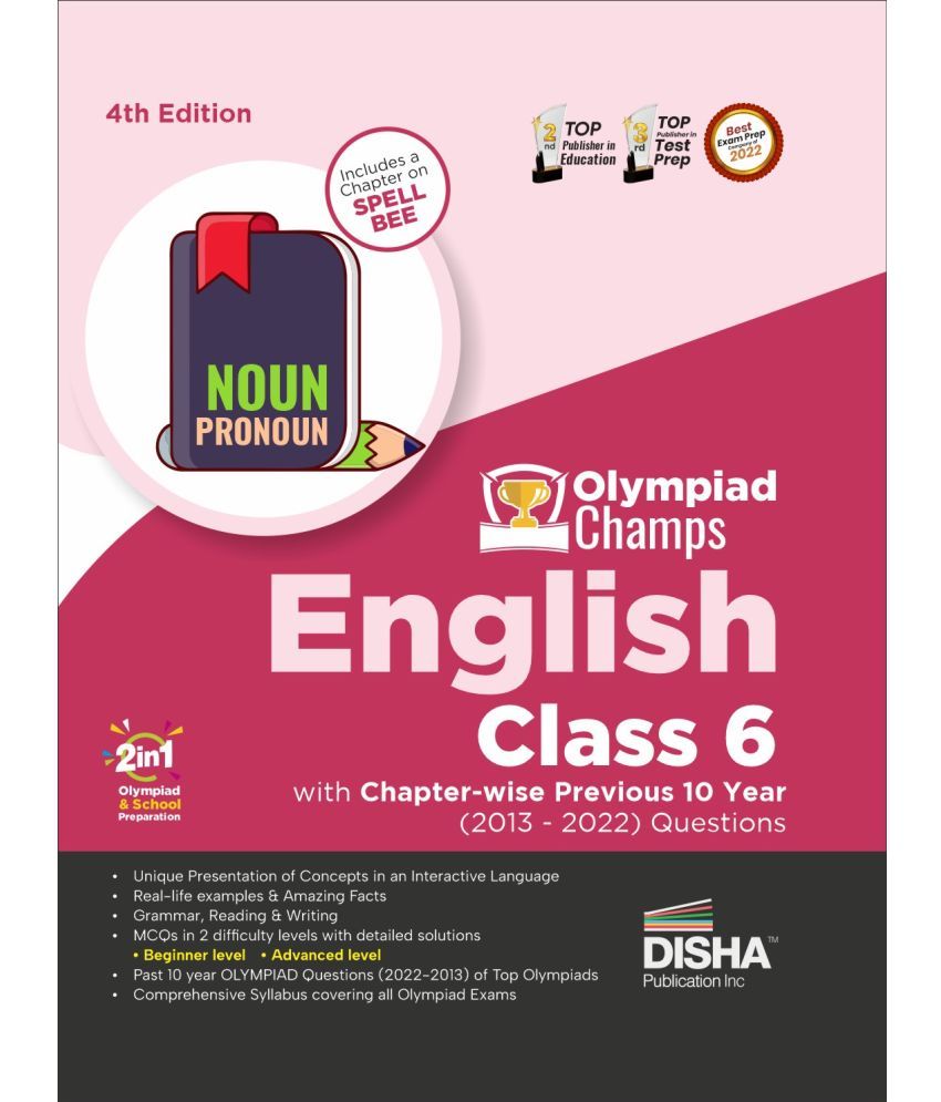     			Olympiad Champs English Class 6 with Chapter-wise Previous 10 Year (2013 - 2022) Questions 4th Edition | Complete Prep Guide with Theory, PYQs, Past & Practice Exercise |