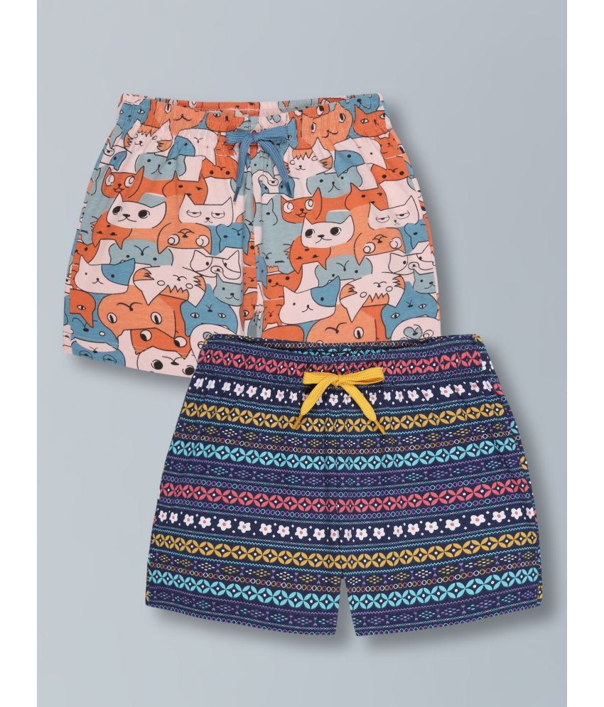     			PLUM TREE Pack of 2 Girls Cotton Shorts ( Pink )