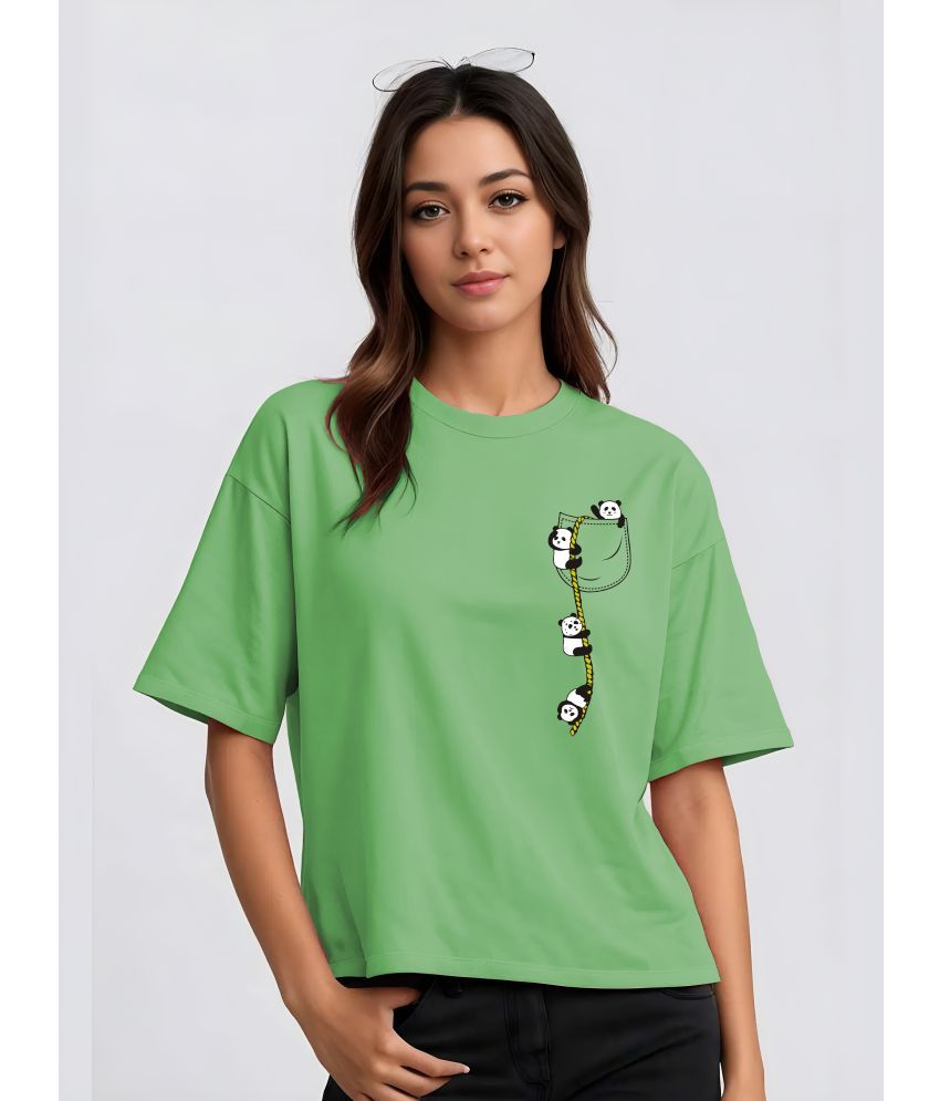     			TQH Green Cotton Blend Tees - Single