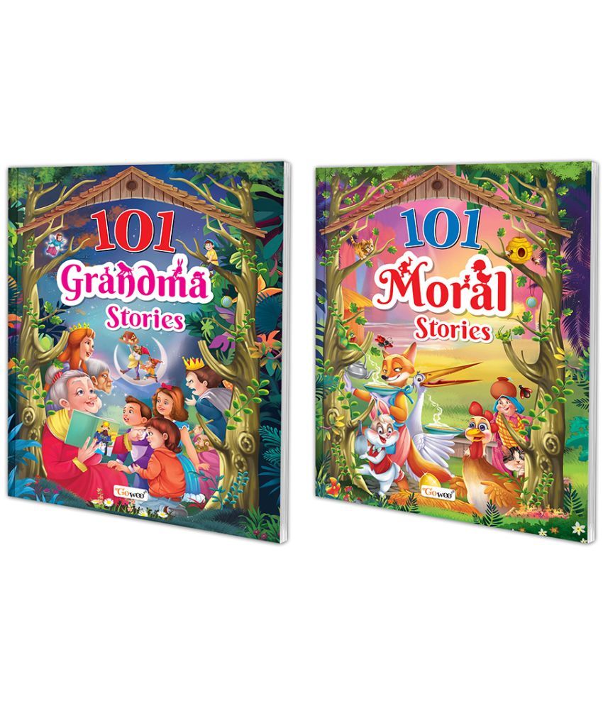     			101 Grandma and Moral Stories (Ages 3-12) (Paperback) : Children's adventure stories, Story book for toddlers, Kids moral story book, Educational story book for kids | Pack of 2 Story Books