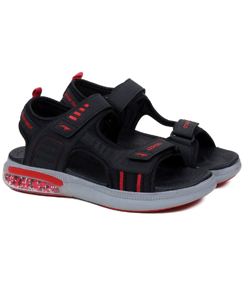     			ASIAN - Black Men's Floater Sandals