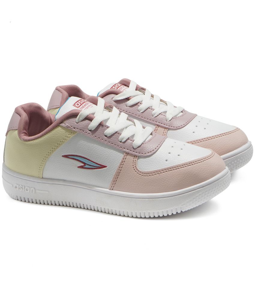     			ASIAN White Women's Sneakers