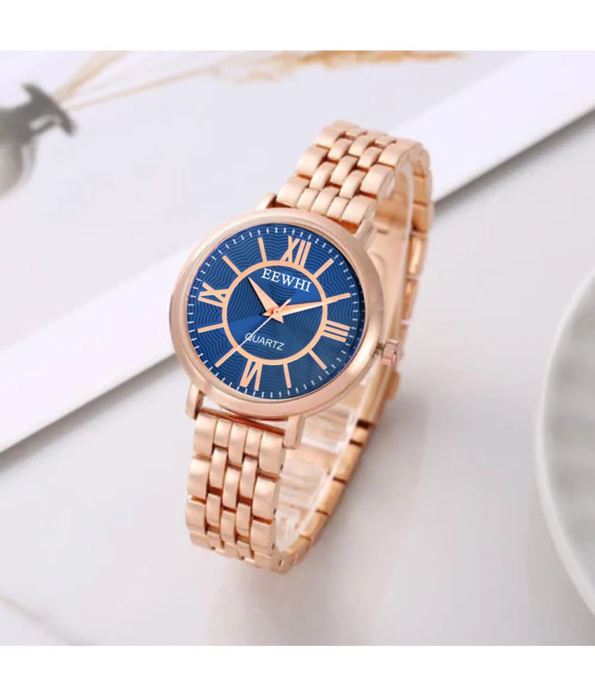     			EEWHI Rose Gold Metal Analog Womens Watch