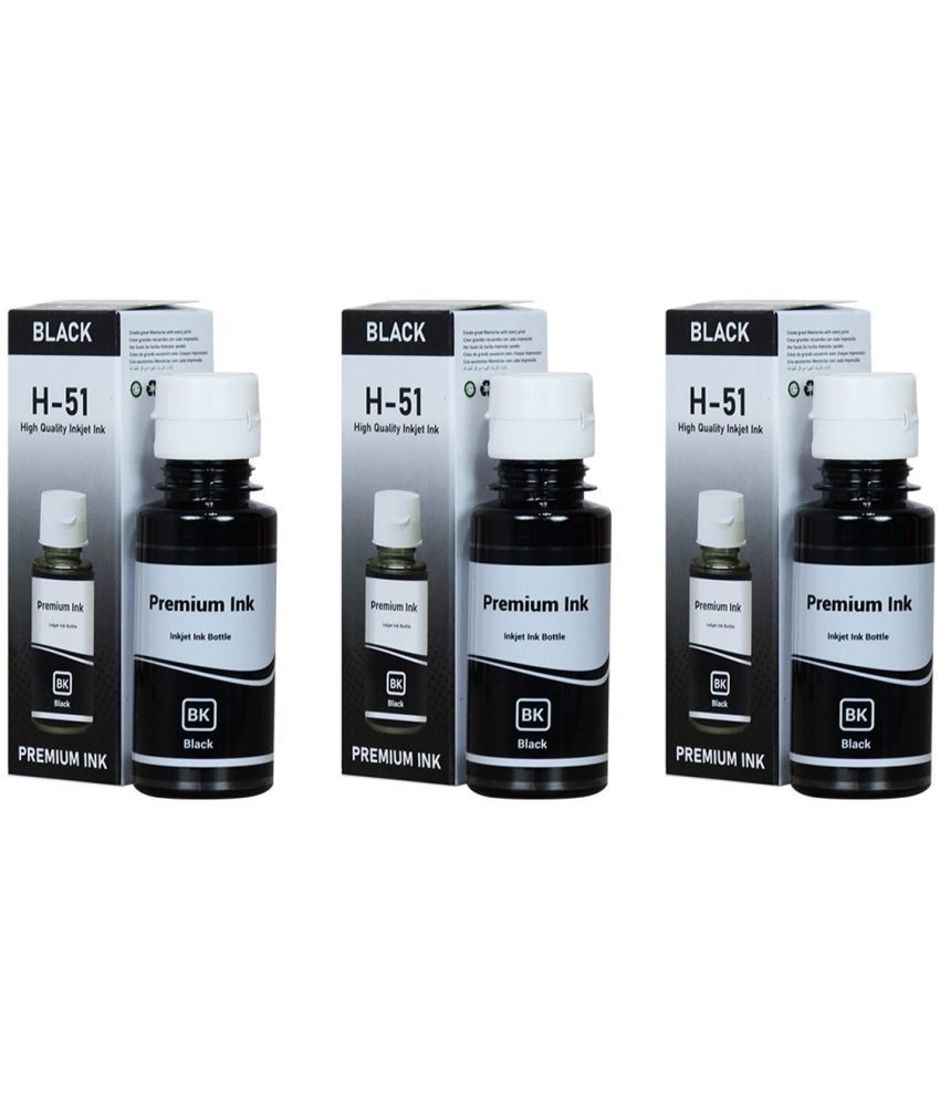     			KALAR GT51 For 310 Black Ink ( 90 ml ) Pack of 3 For H_P DeskJet GT 5800 series, H_P Ink Tank 100/ 300/ 400 series, H_P Smart Tank 200 / 500 / 700 series