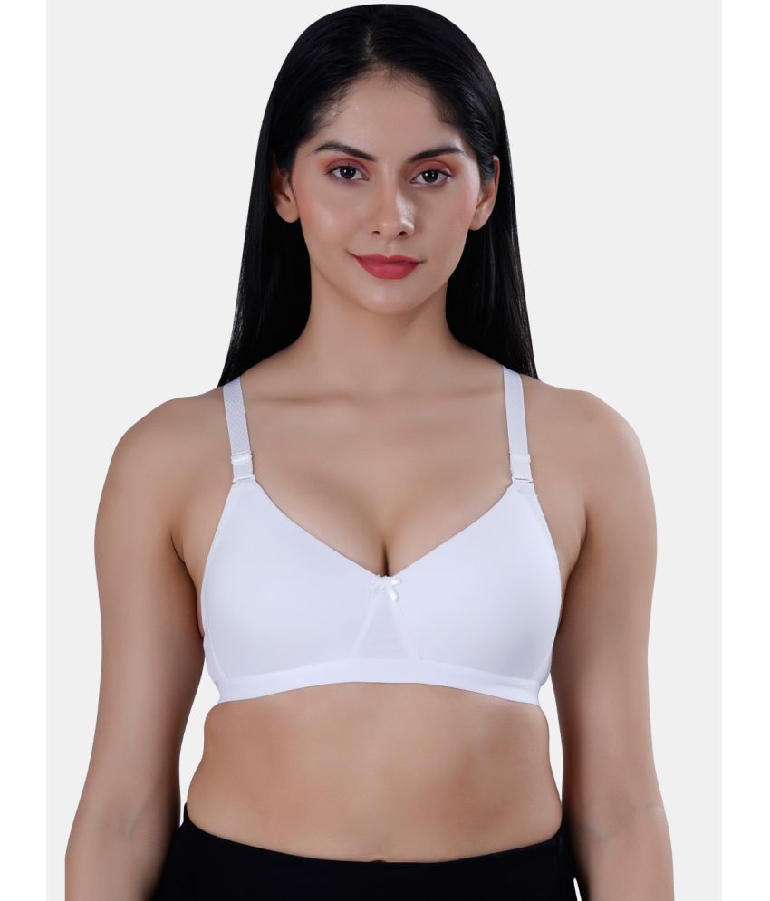     			LACYLUXE Pack of 1 Cotton Blend Lightly Padded T-Shirt Bra For Women ( White )