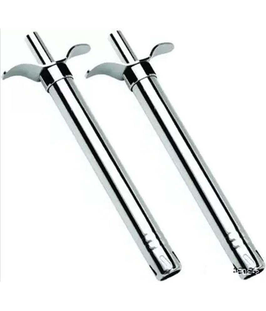     			Stysol Silver Stainless Steel Kitchen Gas Stove Lighter ( Pack of 2 )