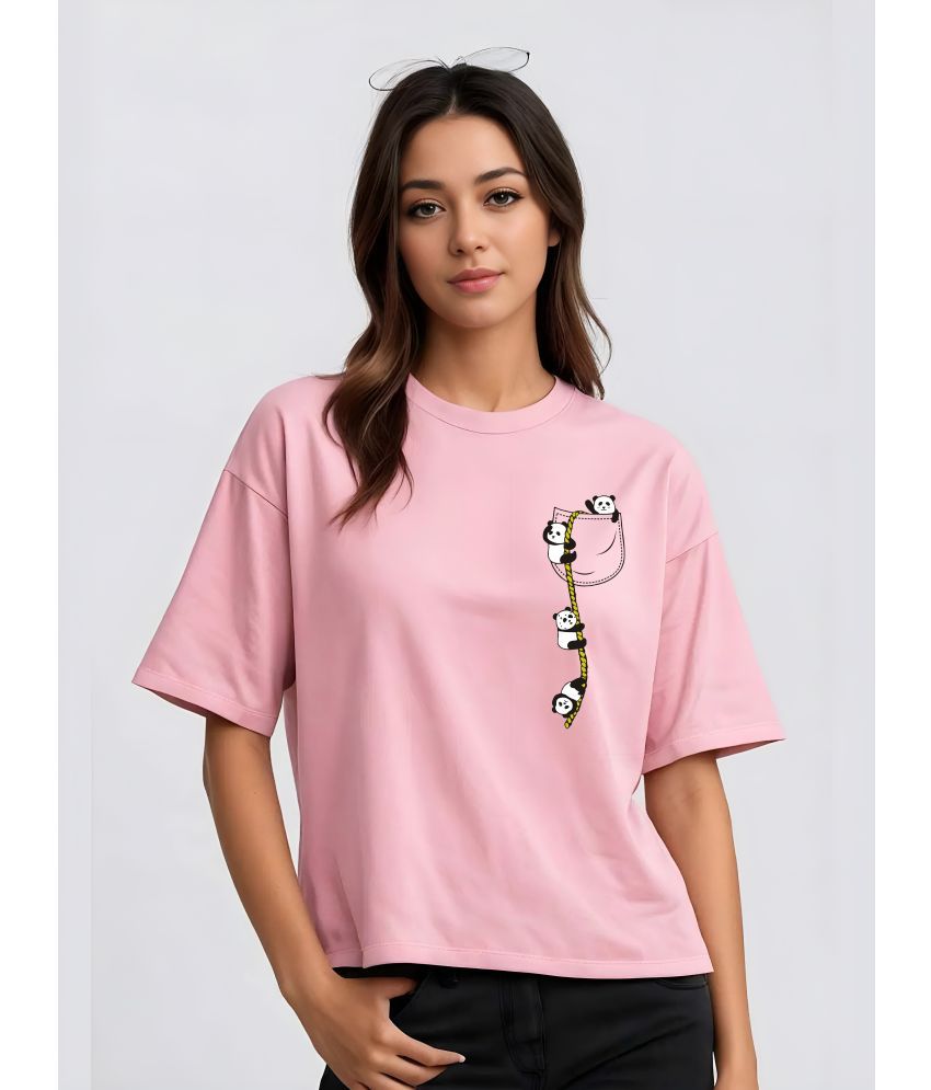     			TQH Pink Cotton Blend Tees - Single