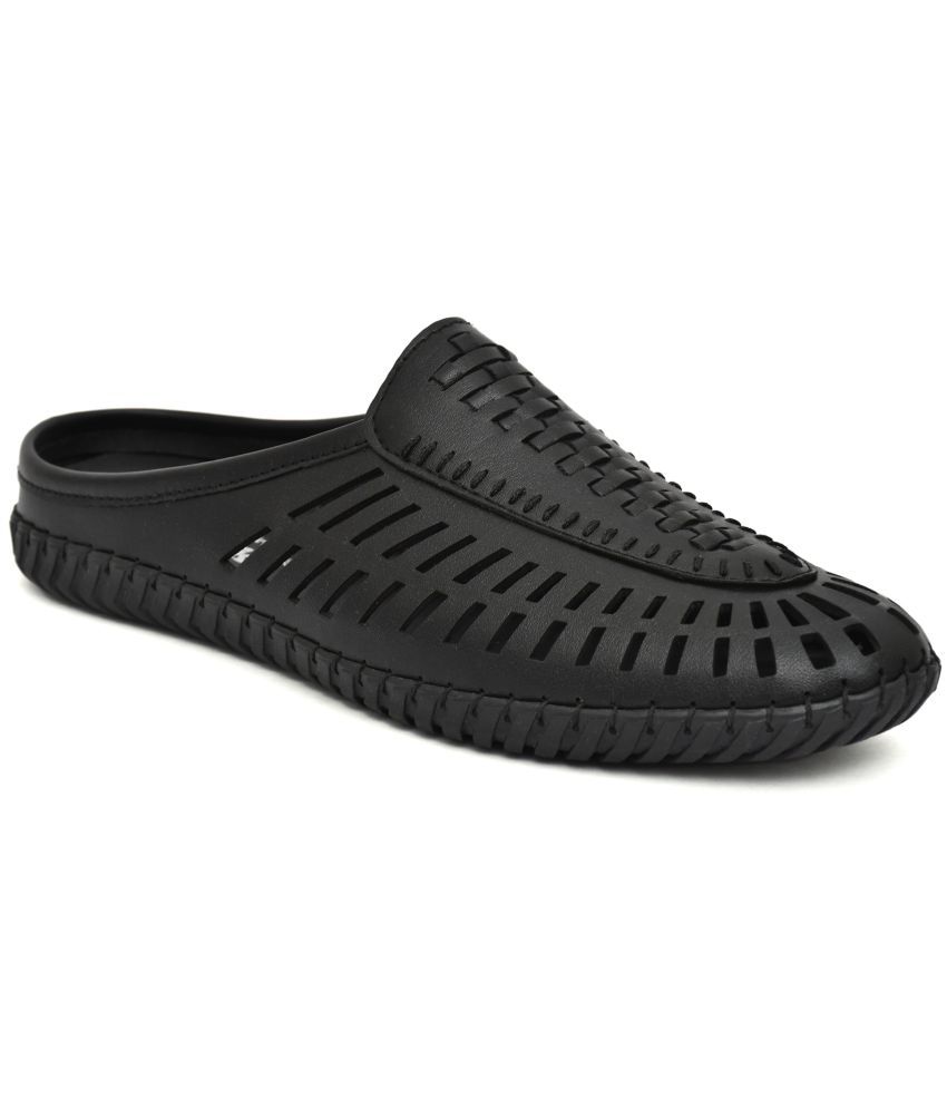     			Akiko Black Men's Slip on