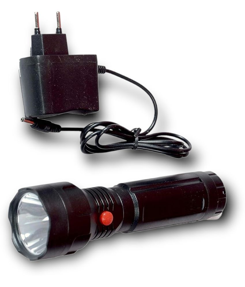     			Glowish - 2W Rechargeable Flashlight Torch ( Pack of 1 )