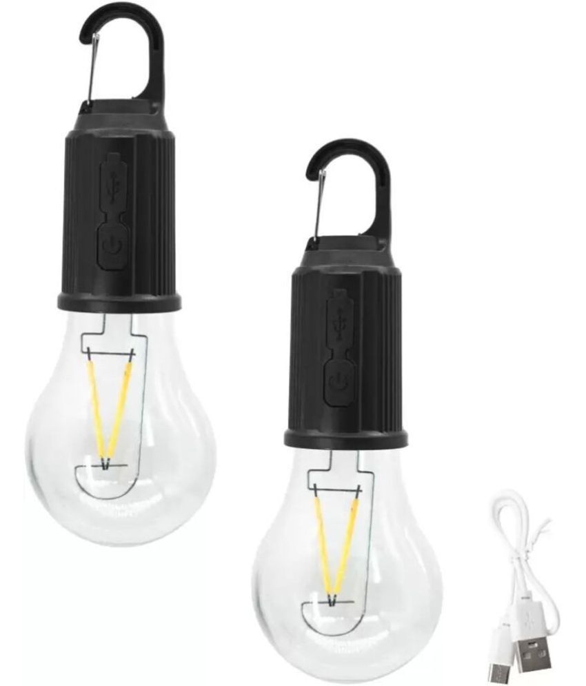     			Glowish 40W Black Emergency Light ( Pack of 2 )