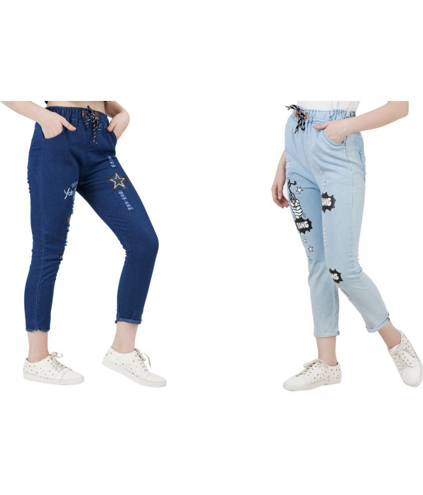     			Kashian - Multicolor Denim Regular Fit Women's Jeans ( Pack of 2 )