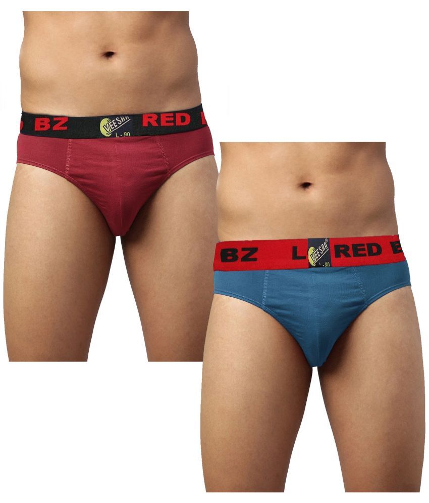     			VEE SAA Pack of 2 Cotton Briefs For Men's ( Multicolor )