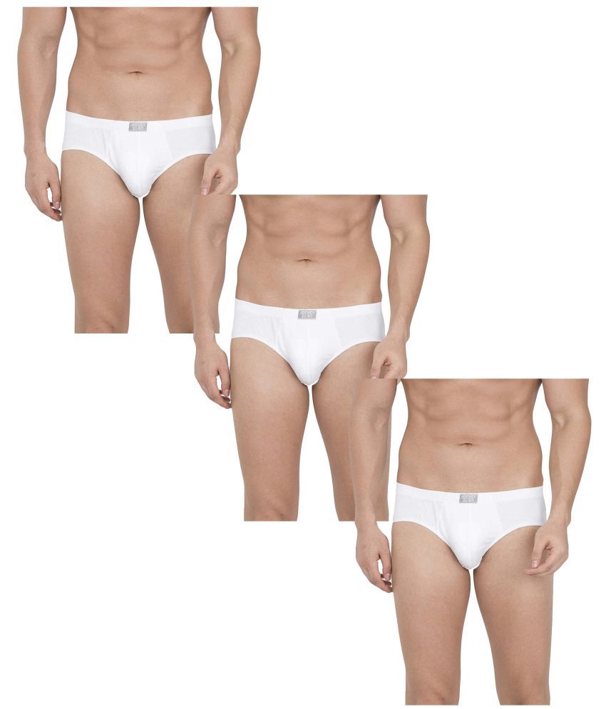     			VEE SAA Pack of 3 Cotton Briefs For Men's ( White )