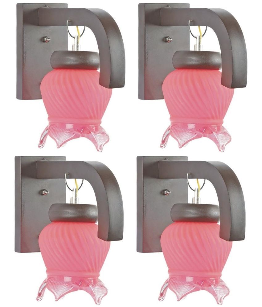     			AFAST Pink Up Light Wall Lamp ( Pack of 4 )