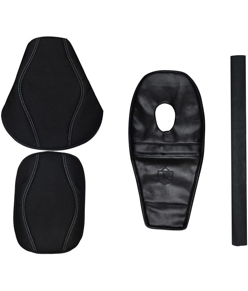     			Bullet Seat Cover with Tank Cover +Back Rest Foam Combo Set for Classic 350/500cc Split Bike Seat Cover For Royal Enfield Classic, Classic 350 ()