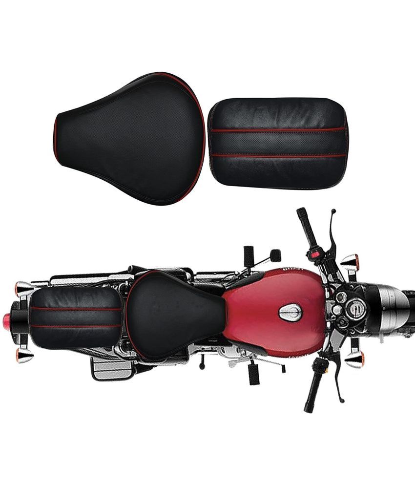     			CN14 N Split Bike Seat Cover For Royal Enfield 500 ()