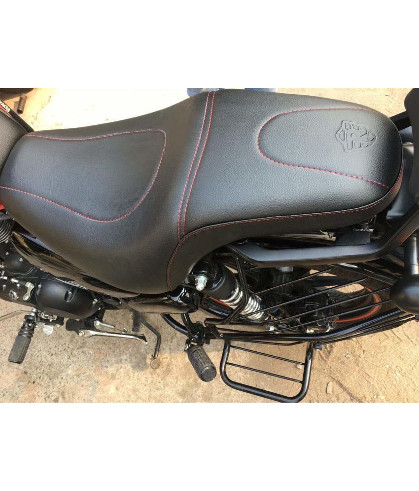     			Cushion seat Cover Single Bike Seat Cover For Royal Enfield Thunder Bird 350, Thunder Bird 500 ()