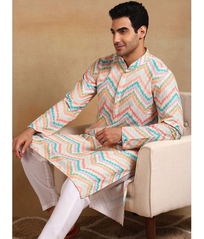     			Ethnic Bay Multi Viscose Men's Regular Kurta ( Pack of 1 )