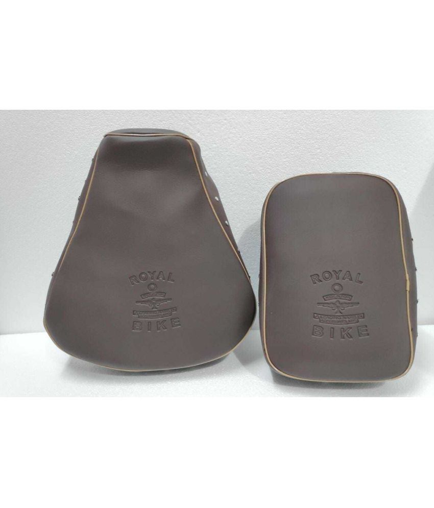     			Fancy Brown Button Seat Cover For Royal Enfield Classic , Classic 350.500 CC N Split Bike Seat Cover For Royal Enfield Classic, Classic 500, Classic Chrome, Classic Desert Storm, Classic 350 ()