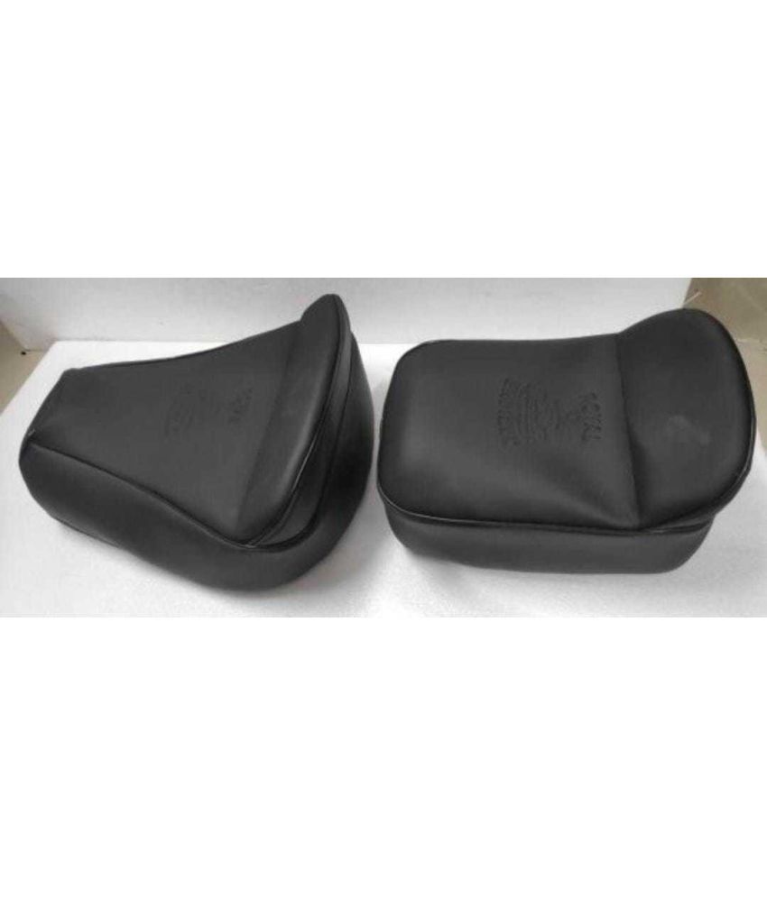     			Fancy Seat Cover Black With Extra Pading For Royal Enfield Classic 350cc 500cc Split Bike Seat Cover For Royal Enfield Classic, Classic 350, Classic 500, Classic Chrome ()