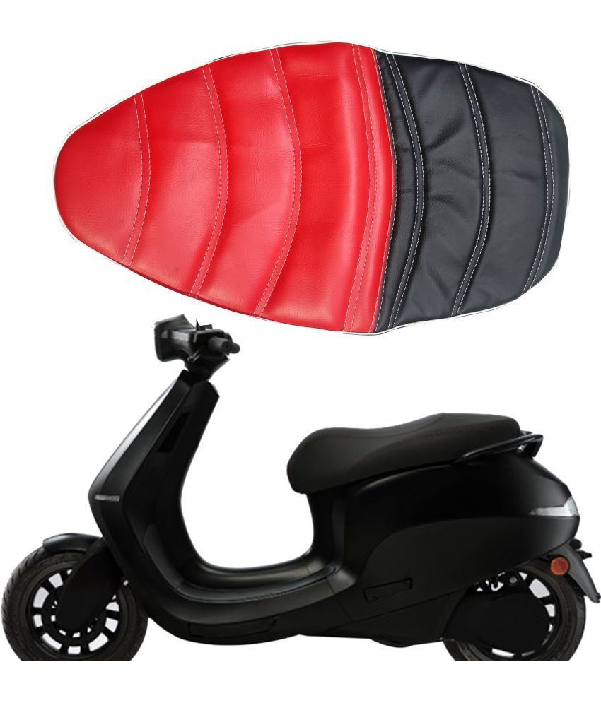     			For Ola Electric S1 and S1 Pro Red & Black Single Bike Seat Cover For Ola S1, S1 Pro ()