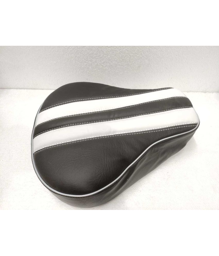     			Seat Cover Fancy Black Split Bike Seat Cover For Royal Enfield Electra, 500 EFI, 500 ()