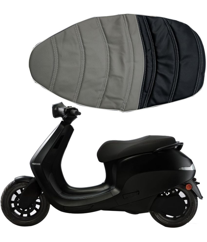     			Seat Cover For Ola Electric S1 and S1 Pro Grey & Black N Single Bike Seat Cover For Ola S1, S1 Pro ()