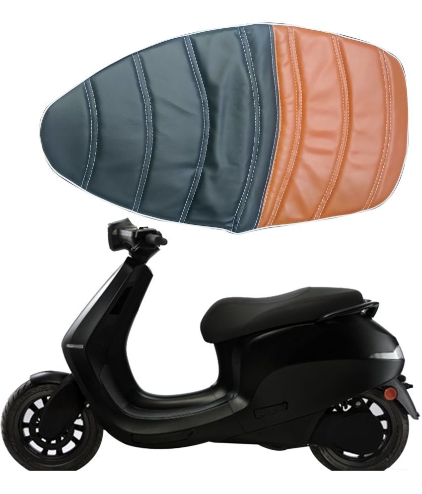     			Seat Cover For Ola Electric S1 and S1 Pro Tan & Black Single Bike Seat Cover For Ola S1, S1 Pro ()