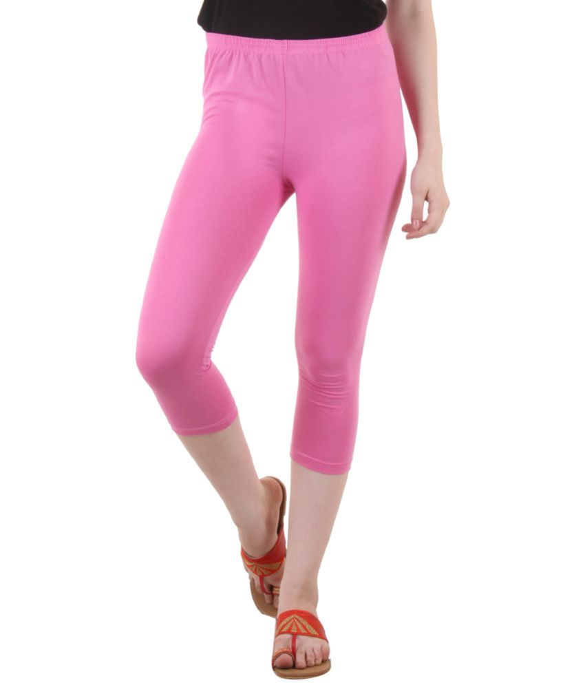     			Volex Cotton Capris - Pink Single