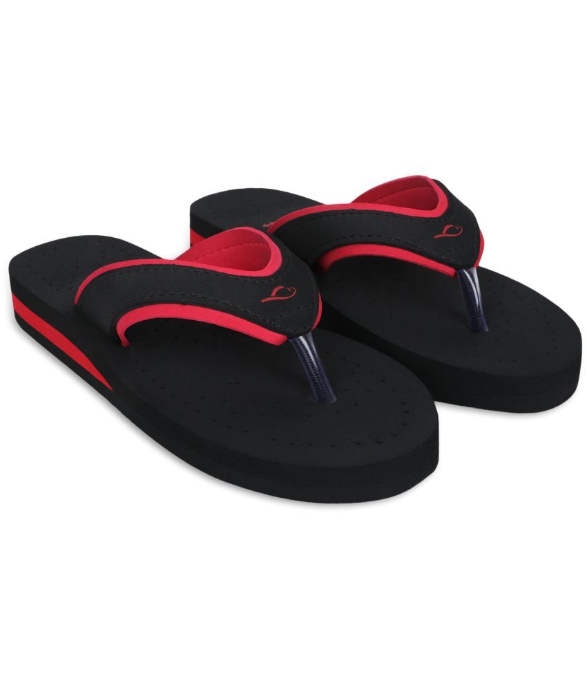     			SLIPCARE Red Women's Thong Flip Flop