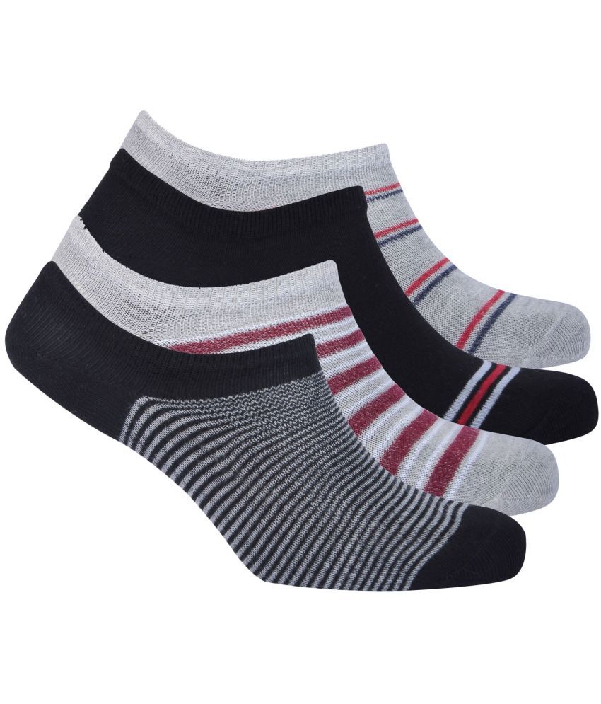     			Krink Pack of 4 Men's Cotton No Show Socks ( Multicolor )