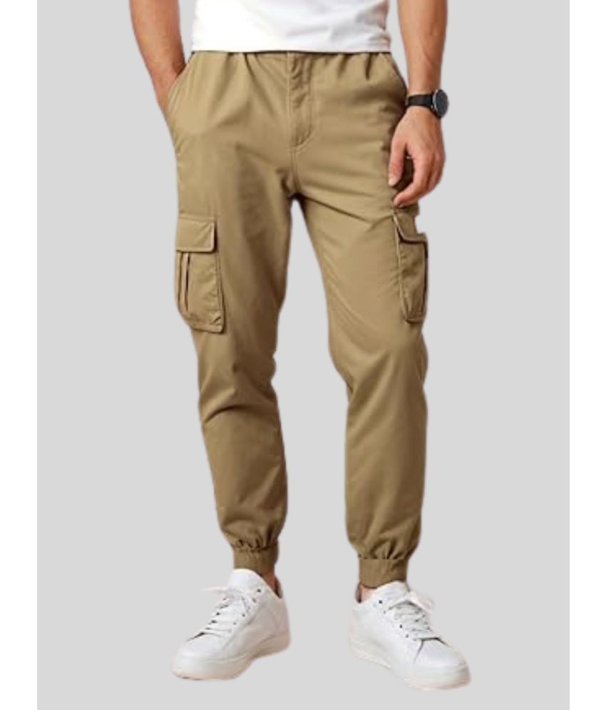     			OLENE Camel Cotton Blend Men's Joggers ( Pack of 1 )