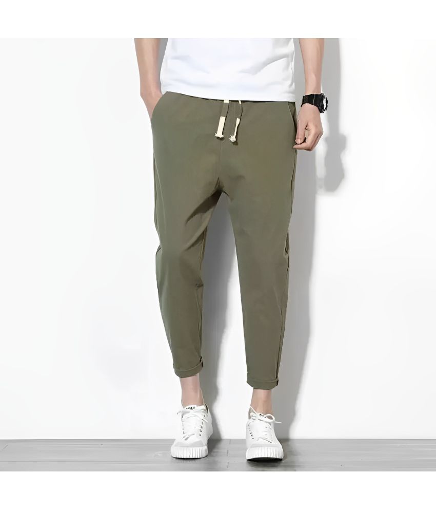     			risemax Olive Green Polyester Men's Trackpants ( Pack of 1 )