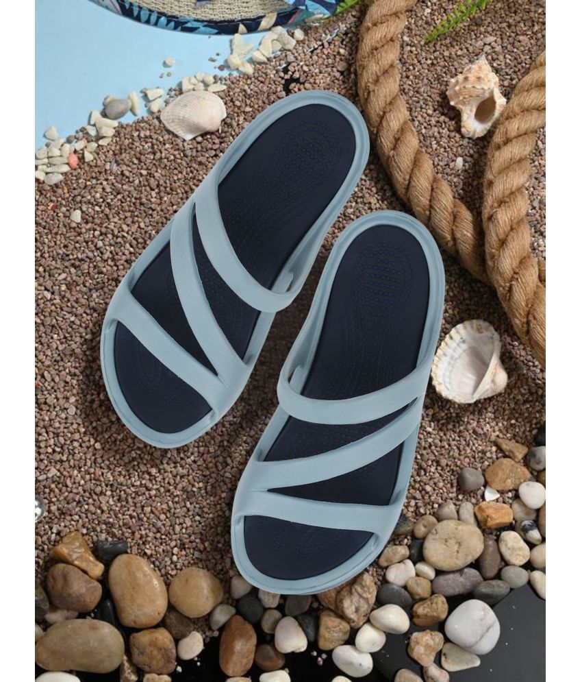     			Gokik Light Blue Women's Slide Flip Flop